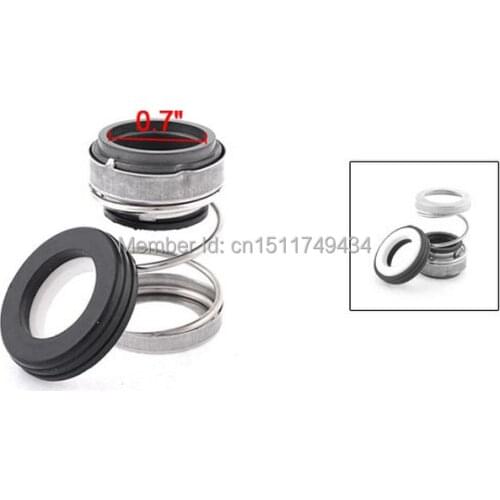 Rubber Bellows Ceramic Rotary Ring Mechanical Shaft Seal 18mm Dia for Pumps 5pcs