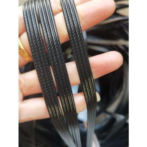 500g Coffee gradient flat synthetic rattan weaving material plastic rattan for knit and repair chair table synthetic rattan