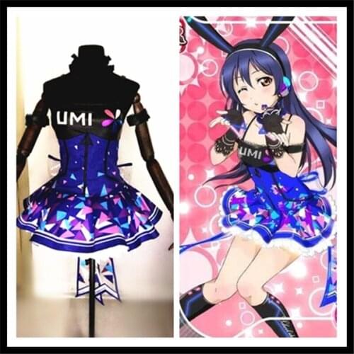 Anime cosplay Love live Sonoda Umi cyber game awakening shinning dress LED cosplay costume A