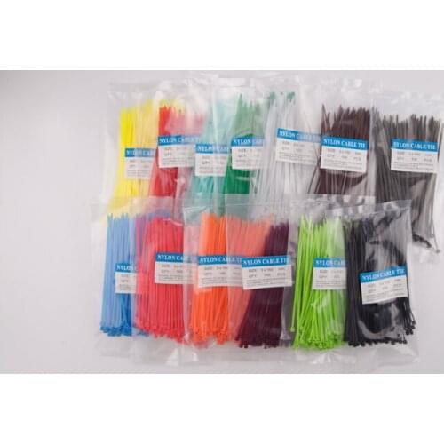 Free Ship 3X150MM Self-Locking Cable Zip Ties.cable ties White BlACK Red Blue Yellow Nylon Wire color