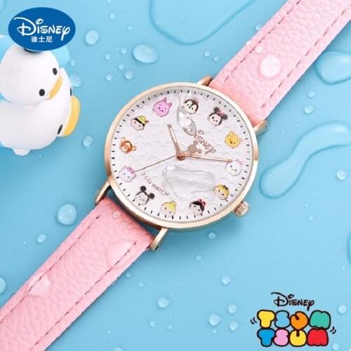 Disney TSUM TSUM Cartoon Woman Lady Children Quartz Watches Luminous Watreproof Girls Kids Party Gift Clock Wrist Relogio Femin