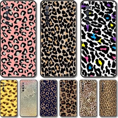 Leopard grain Phone Case For Huawei Nova 2 3 4 5 6 7 8 SE i E Pro Lite black cell shell