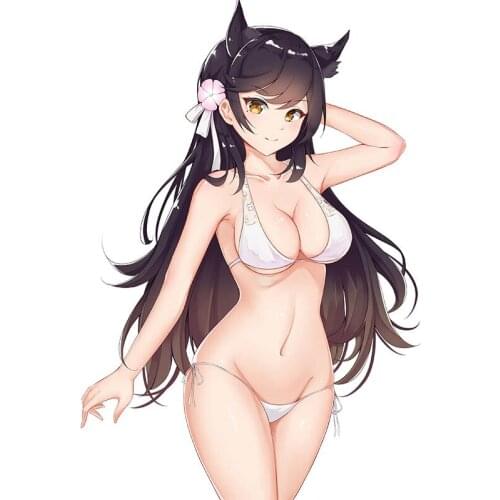 Fuzhen Boutique Decals Exterior Accessories Hentai Waifu Anime Atago Azur Lane Cute Sexy Girl Colorful Car Stickers Window Decor