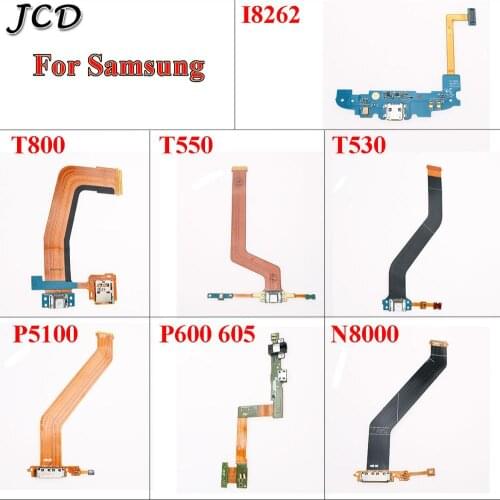 JCD For Samsung Galaxy Tablet I8262 T800 T500 T530 P5100 P600 605 N8000 USB Connector Mic Port Charger Board Dock Flex Cable