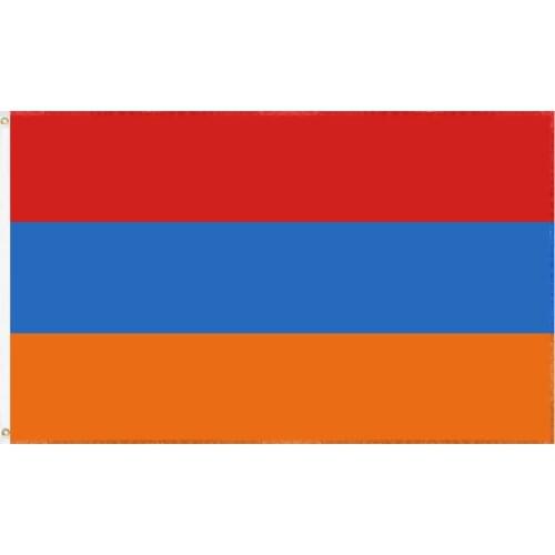 JiaHao 100% Polyester High Quality Wholesale Stock 3x5ft Armenia Flag