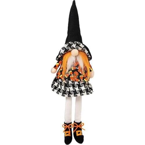 Halloween Long Legs Dwarf Doll Creative Faceless Doll Home Decoration Desktop Ornaments Party Presents