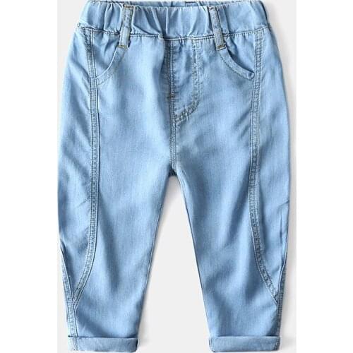 Spring Girls Jeans Baby Kids Jeans for Children Boys Girls Leggings Denim Pants Toddler Pants Girls Kids Pants for Boy Girl 2-8Y