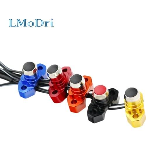 LMoDri Motorcycle Switch Self Return Button Handlebar Mount Electric Power Start Kill Horn Switches CNC Aluminum