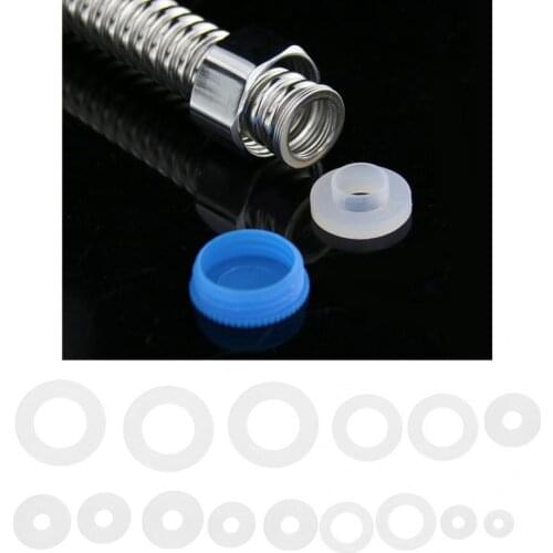 Rubber faucet washers 250PCS Nylon Flat Washer Water Pipe Leakproof Sealing Gasket Assortment Kit