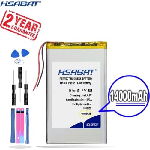 New Arrival [ HSABAT ] 14000mAh 8080130 Replacement Battery for MP3 MP4 navigation instruments small toys