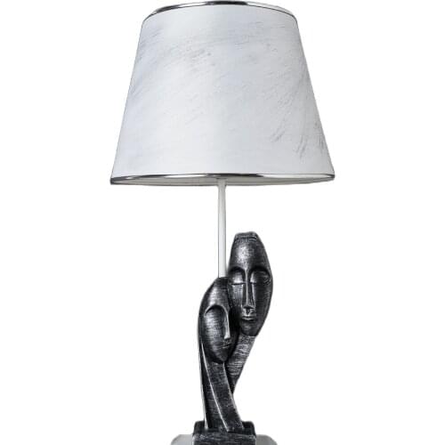 Hmydesign New Season Gift Husband wife Married Double Dedication Statue Pedestal Couple Decorative Tumbled Art Work Lampshade Silver White