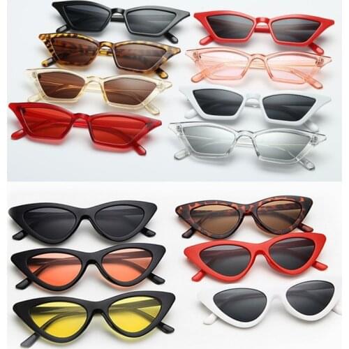 Fashion Women Eye Glasses Ladies Vintage Retro Small Female Cute Trending Luxury Sunglasses UV Shade Zonnebril Dames