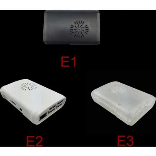 Raspberry Pi 3 Model B+ Case Cover Shell Enclosure Box Black Case White Shell Transparent Enclosure for RPI 3 Also