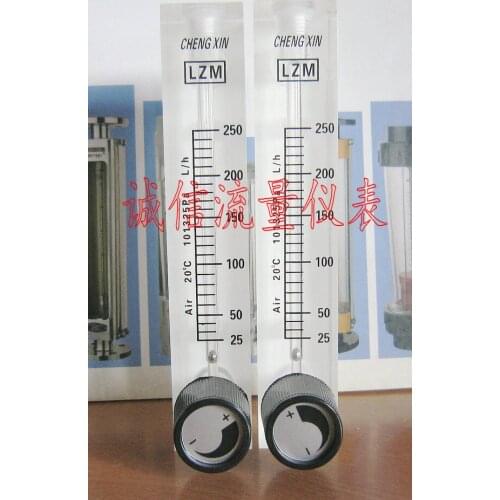 Adjustable Flow Meter 25~250L/h Small Flow Meter LZM-9T Panel Air Flow Meter