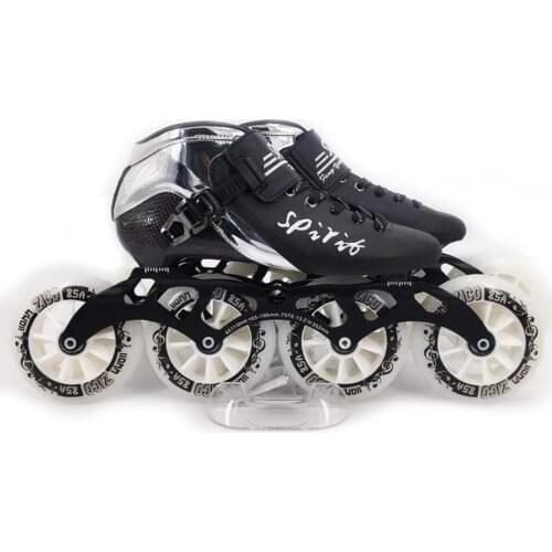 Spirit Inlines Roller Speed Skates 4 Wheels Roller Skates for Kids Adult Carbon Fiber High elasticity Wheel Patins SH54