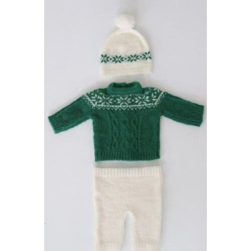 B2EB Newborn Photography Christmas Hat Top Shorts Set Suitable for 0-1 Month Newborn Baby Perfect for Newborn Party Costume