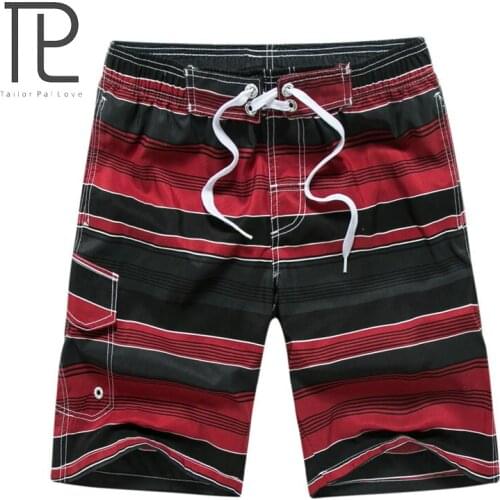 Mens Quick Drying Board Shorts Wide Waistband Swimsuit Bottom Shorts Swimming Panty Swim Trunks with adjustable elastic waist