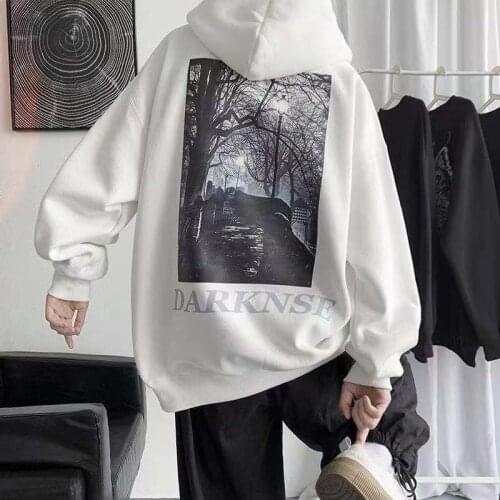 Thin sweater mens autumn Hoodie loose fashion handsome Korean boys' leisure long sleeves