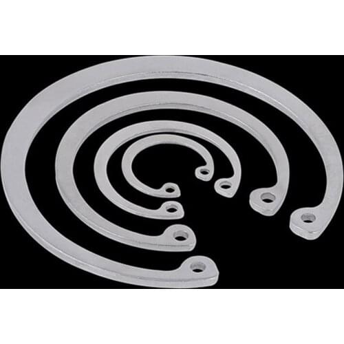 304 Stainless Steel Internal Circlips C-type Elastic Open Circlip Large Diameter Snap Rings for Holes Flexible Retaining Circles