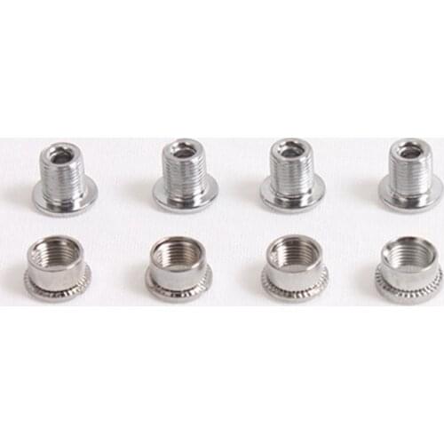 KRSEC 4PCS MTB Chainring Bolts 6.5mm 8.5mm Bicycle Road Bolts Mountain Bike Titanium Crank Screw Cycling Accesorios for Crankset