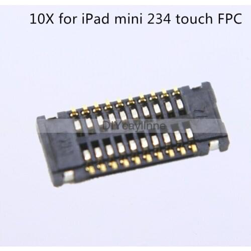 10pcs Touch Screen FPC Connector for iPad mini 1 2 3 A1432 Digitizer Glass FPC on Logic board Plug Board