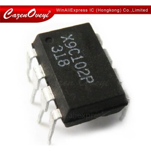 2pcs/lot X9C102PZI X9C102PIZ X9C102P X9C102 DIP-8 In Stock