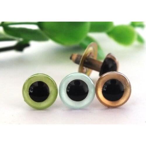 3color geen/silver gray/gold each color 10pairs 10.5mm safety toy eyes