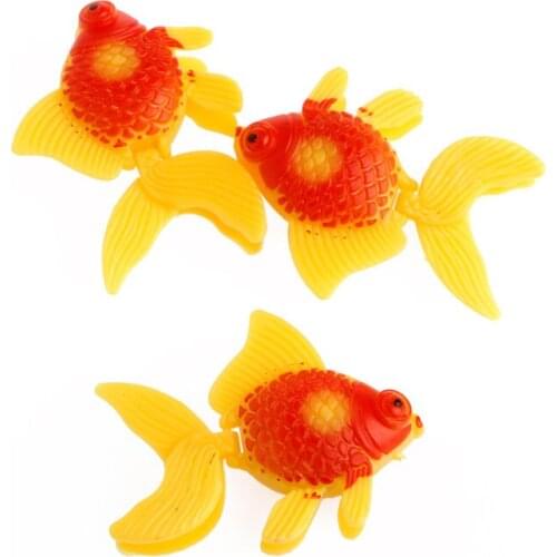 3Pc Aquarium Fish Tank Plastic Swimming Gold Fish Ornament Artificial Decoration for aquarium
