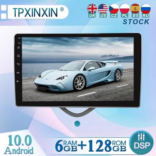 6+128GB For JAC Android 10 Radio Player Car GPS Navigation Head Unit Car Radio with Screen WIFI DSP CARPLAY