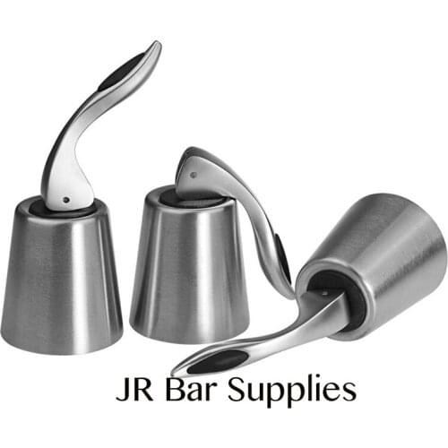 Free Shipping Set of 3 Red Wine Bottle Stopper Stainless Steel Vacuum Sealed Bottle Plug Keep Wine Fresh