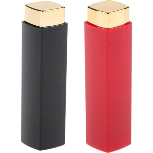 DIY Lip Balm Bottle Container, Empty Lipstick Refillable Chapstick Lipstick Pressed Tube with Cap 12.1mm Diameter