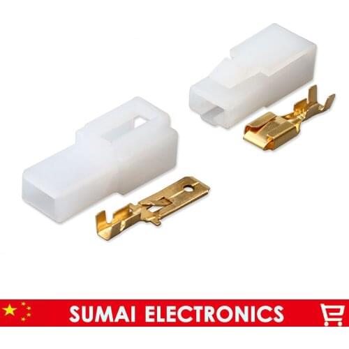 DJ7011A-6.3 1 Pin/way car connector,6.3mm Car Electrical connector kits for car electrombile boat ect