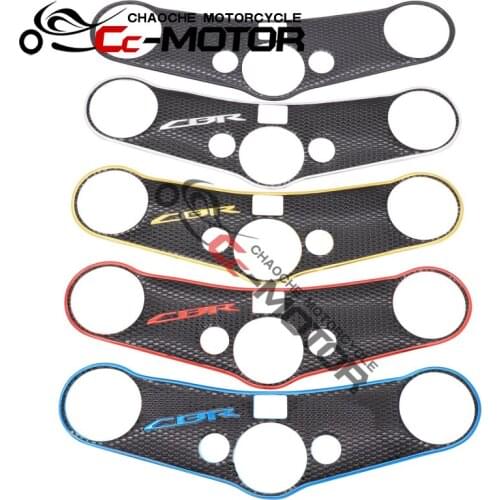 For Honda CBR600RR F5 2007 to 2017 Triple Top Upper Clamp Front Yoke Protector Motorcycle Sticker Pad Accessories CBR600 RR