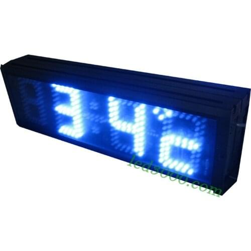 Double faces blue color led clock(HST4-5B,double faces)