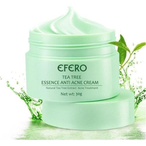Efero Tea Tree Essence Anti-acne Cream Natural Acne Treatment Moisturizer Face Cream Anti Aging Anti Wrinkle Whitening Cream