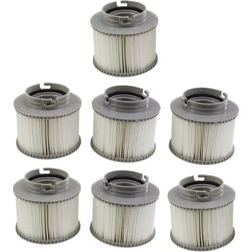 Hot 7Pcs Filters Swimming Pool Hot Tub Filter Cartridge Inflatable Water Cartridge Filter for MSPA Water Filter Cartridge