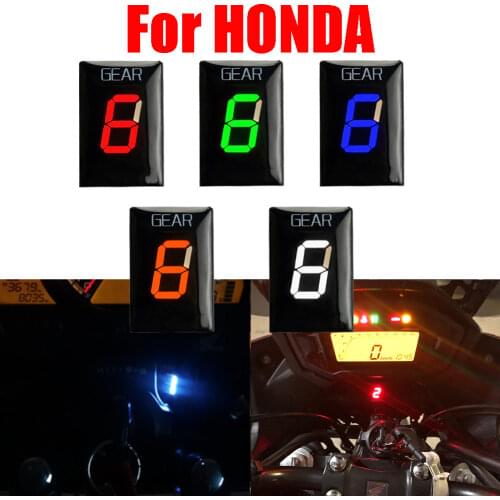 Motorcycle 1-6 Speed Gear Display Indicator Meter For Honda CBR250 VT400 CB300R NT700V Sabre TRX ATVs Crossrunner Interstate