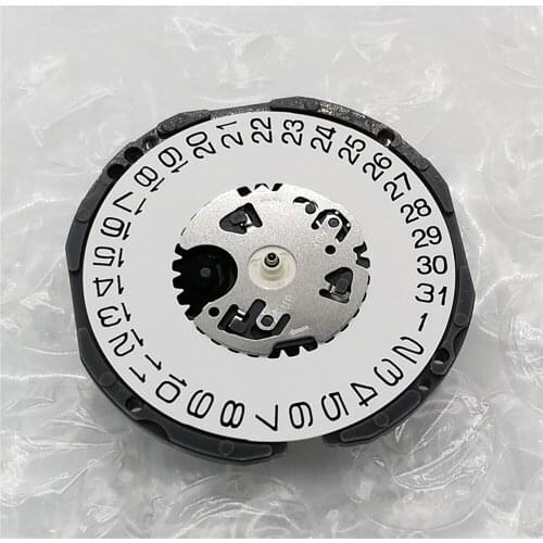 Quartz Watch Movement for 3 Pin Watch Repair Parts VJ32 Date at 3 Date at 6 with Battery & Adjusting Stem