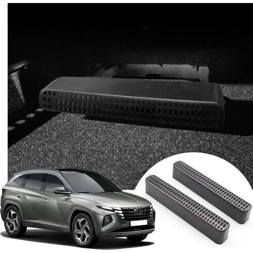 LFOTPP For Tucson NX4 2021 Car Rear Seat Air Condition Vent Outlet Cover Automotive Interior Accessories Black 2 Pcs