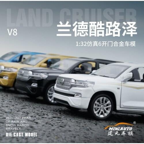 High simitation 1:32 TOYOTA LAND CRUISER PRADO Alloy Metal Car Model Toys With Pull Back For Kids Birthday Gifts free shipping