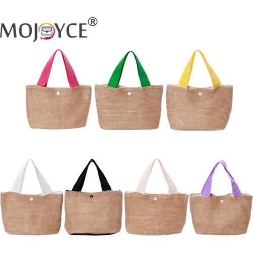 Fashion Women Tote Bags with Straw Woven Beach Vacation Designs Large Shopping Travel Bags Top-Handle Handbags