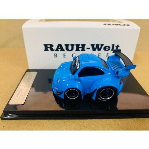 Rauh Welt Begriff RWB Zweite Entwicklung 911 Blue 1:64 Scale DieCast Model Car New in Box