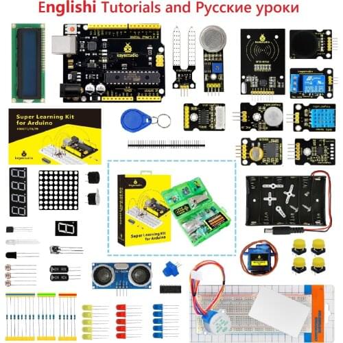 NEW Upgraded Keyestudio Super Starter kit with V4.0 Board for Arduino Starter kit for UNOR3 32Projects + Tutorial W/Gift Box