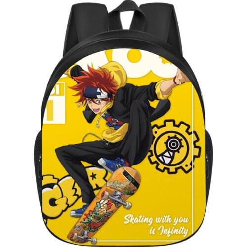 New Unlimited Skateboard Anime Backpack Capacity Primary School Student Schoolbag Teenager Boy Favorite Sport Best Birthday Gift