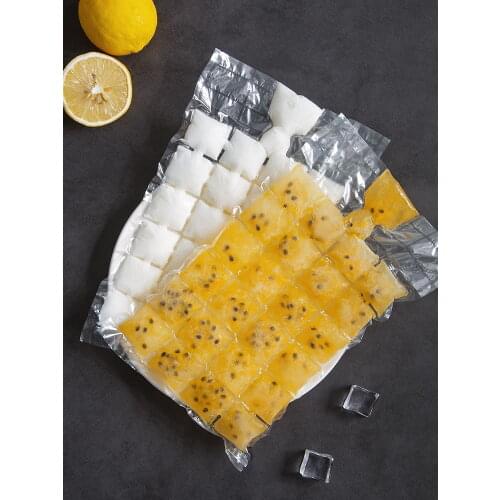 Disposable ice bag home popsicle ice tray making mold self-sealing ice bag passion fruit frozen ice cube artifact