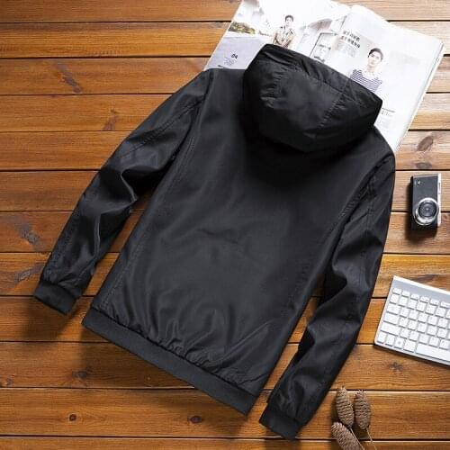 Solid color New 2020 Casual Jacket M-5XL 6XL 7XL 8XL Classic Men Spring Autumn Outerwear Mandarin Collar Clothing