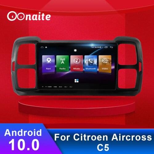 Oonaite 9“ inch Android 10 Car Multimedia Viedo Player For Citroen Tianyi C5 HD Clear Car GPS Navigation Radio Wifi Bluetooth