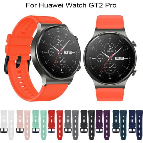 Silicone Watchband For Huawei Watch Gt 2 Pro Samsung Gear S3 Classic Smart Watch Wristband Bracelet Huawei Watch GT 2e