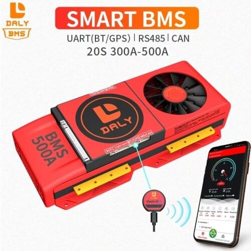 Smart BMS 20S 72V 3.7V 300A 400A 500A Bluetooth 485 to USB device CAN NTC software Li-on Battery protection Board BMS With FAN