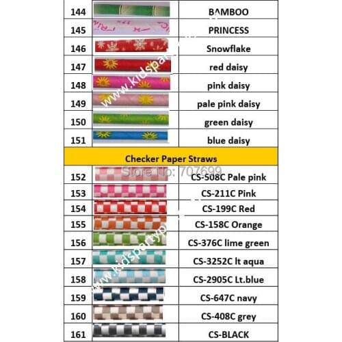 Kids Party Pro DHL Shipping 2400pcs Free shipping Paper Straws, Striped Paper Straws, Drinking Paper Straws MIX